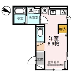 桃谷駅 徒歩8分 1階の物件間取画像